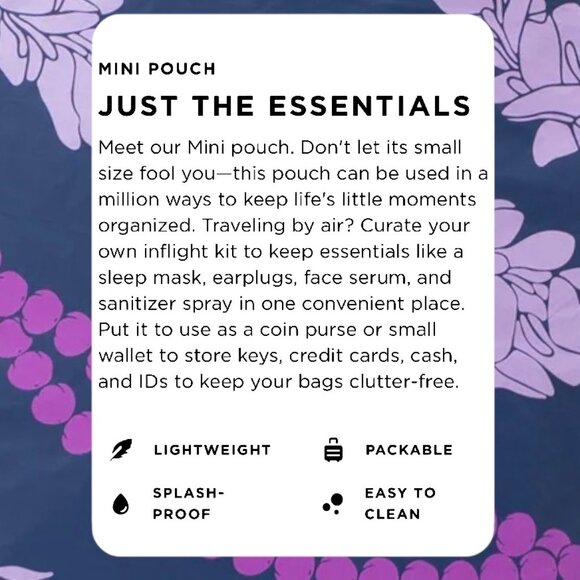 ALOHA Collection—Mini Pouch—RARE Limited Edition Kaua'i Mokihana *NWT* - Picture 6 of 7